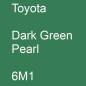 Preview: Toyota, Dark Green Pearl, 6M1.